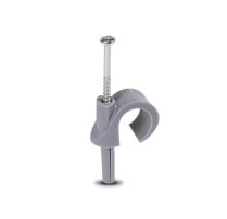 Mepac Plugclip med skrue grå